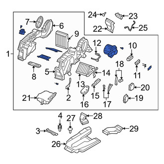 Mazda OE - Rear HVAC Unit Case Assembly