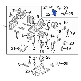 Mazda OE - Rear Left Cabin Air Intake Duct