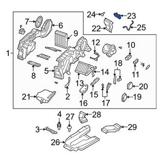 Mazda OE - Rear HVAC Temperature Control Panel