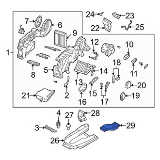 Mazda OE - Rear Left Cabin Air Intake Duct