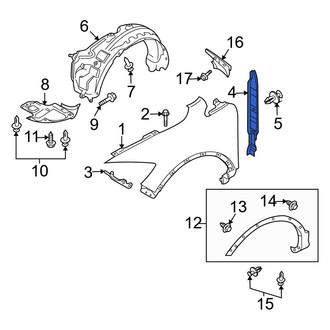 Mazda OE - Rear Left Fender Seal