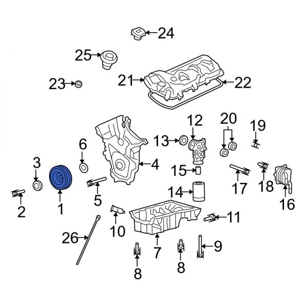 Engine Crankshaft Pulley