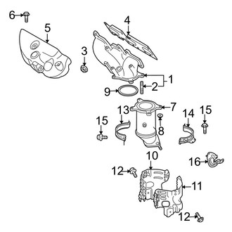 Mazda OE - Exhaust System - Manifold (Front)