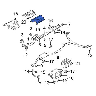 Mazda OE - Center Floor Pan Heat Shield