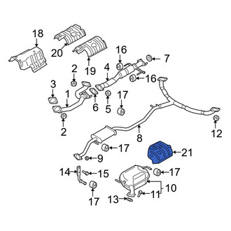 Mazda OE - Rear Left Floor Pan Heat Shield