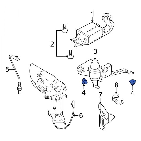 Vapor Canister Purge Solenoid Nut