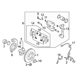 Mazda OE - Front Suspension - Brake Components