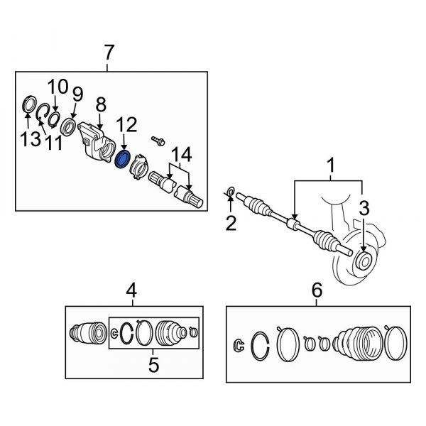 CV Axle Shaft Seal