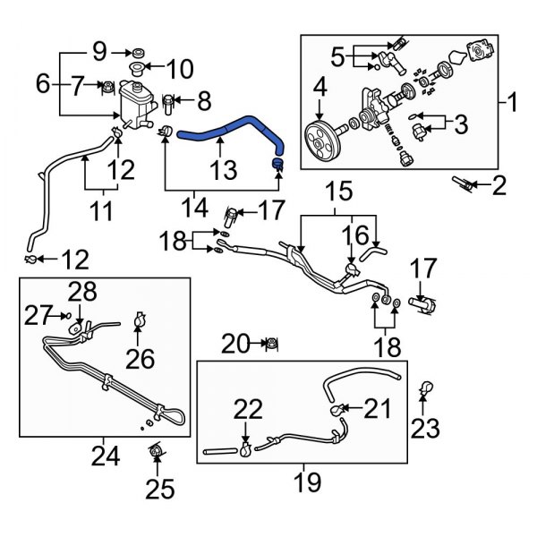 Power Steering Reservoir Hose