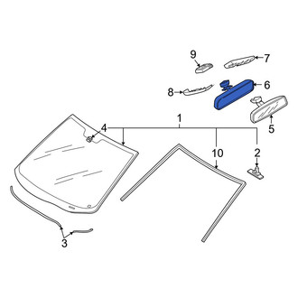 Mazda OE - Front Interior Rear View Mirror