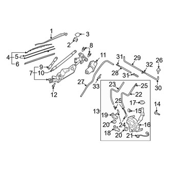 Mazda OE - Windshield - Wiper & Washer Components