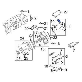 Mazda OE - Dashboard Air Vent