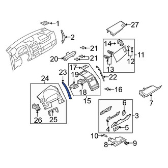 Mazda OE - Left Instrument Panel Side Cover