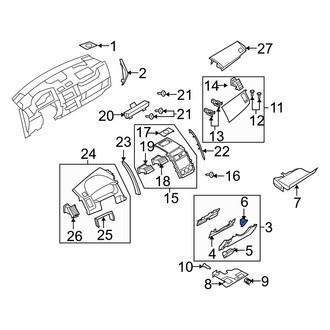 Mazda OE - Instrument Panel Pocket