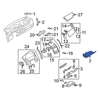 Mazda OE - Right Lower Instrument Panel Cover
