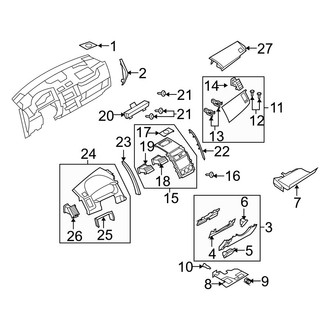 Mazda OE - Instrument Panel Components