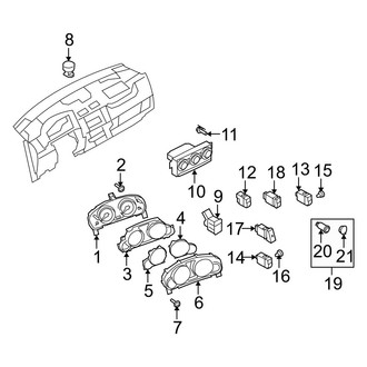 Mazda OE - Instrument Panel - Cluster & Switches