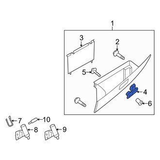 Mazda OE - Front Glove Box Latch
