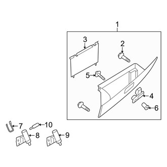 Mazda OE - Instrument Panel - Glove Box