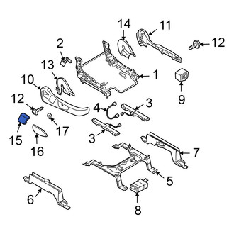 Mazda OE - Front Right Rearward Seat Trim Panel Cap