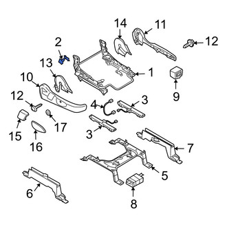 Mazda OE - Front Right Seat Track Cover