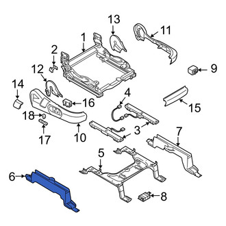 Mazda OE - Front Right Outer Seat Track Cover