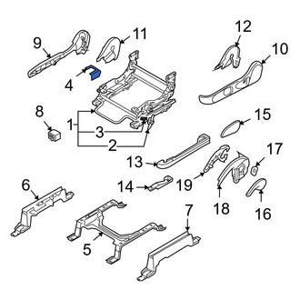 Mazda OE - Front Left Inner Seat Track Cover