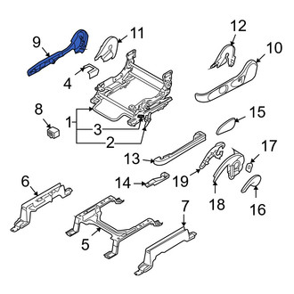 Mazda OE - Front Right Seat Trim Panel