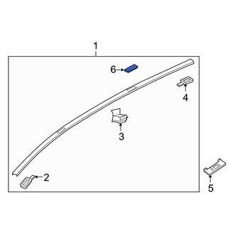 Mazda OE - Front Right Roof Molding Cap