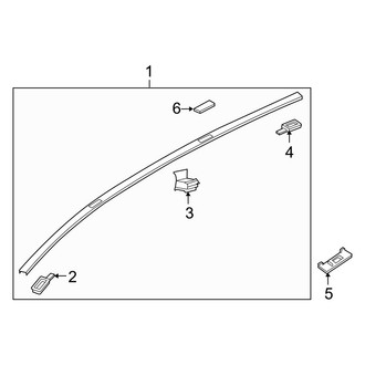 Mazda OE - Roof - Exterior Trim (W/O Sunroof)