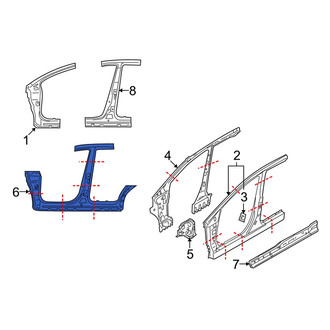 Mazda OE - Left Rocker Panel Reinforcement