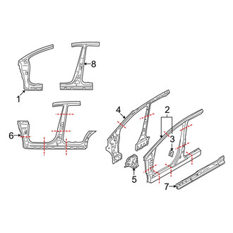 Mazda OE - Pillars, Rocker & Floor - Center Pillar