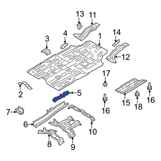 Mazda OE - Outer Floor Side Rail Reinforcement