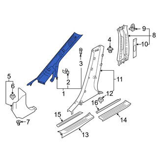 Mazda OE - Left Body A-Pillar Trim Panel