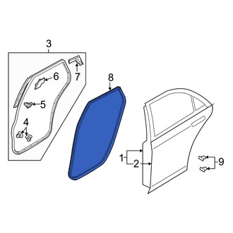 Mazda OE - Rear Right Outer Door Seal