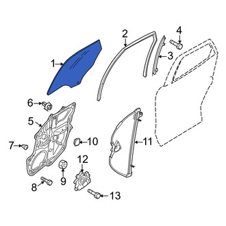 Mazda OE - Front Right Door Glass