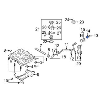 Mazda OE - Fuel Filler Neck Gasket