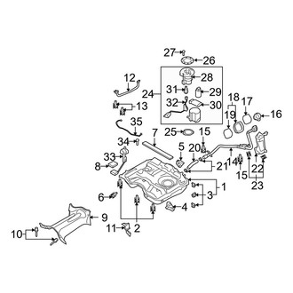 Mazda OE - Fuel System Components (AWD)