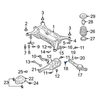 Mazda OE - Rear Suspension Control Arm Bolt