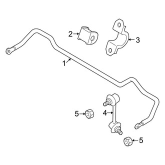 Mazda OE - Rear Suspension - Stabilizer Bar & Components (FWD)