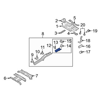 Mazda OE - Rear Left Frame Rail End