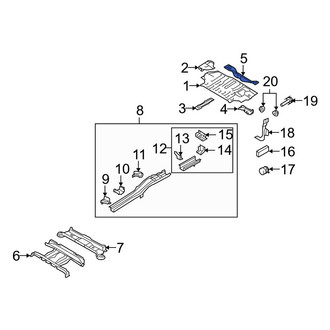Mazda OE - Rear Floor Pan Crossmember