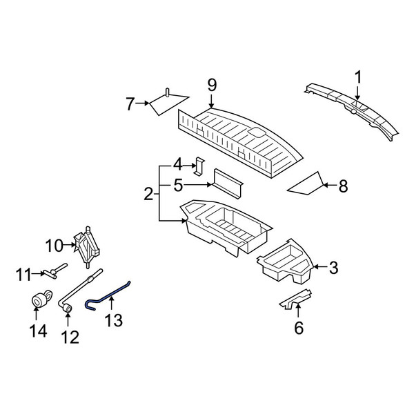 Mazda OE LD4737770 - Floor Jack Handle