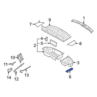 Mazda OE - Rear Left Floor Jack Bracket