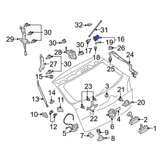 Mazda OE - Rear Liftgate Hinge