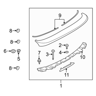 Mazda OE - Lift Gate - Spoiler