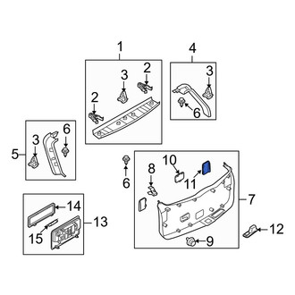Mazda OE - Rear Left Liftgate Trim Cover