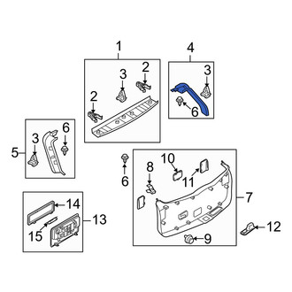 Mazda OE - Rear Right Liftgate Trim