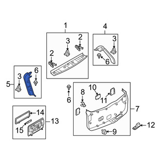 Mazda OE - Rear Left Liftgate Trim