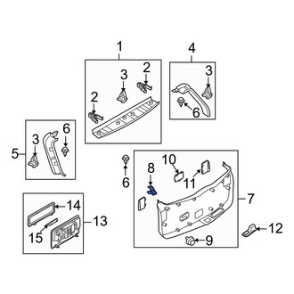 Mazda OE - Lower Liftgate Trim Panel Clip